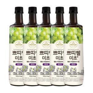 쁘띠첼 미초 청포도 900ml 5개