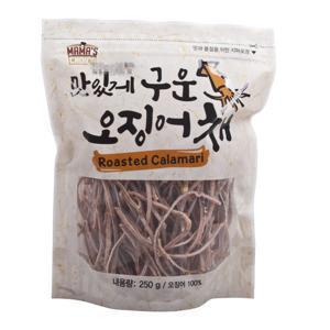 맛있게 구운 오징어채 250g 마른오징어 마른안주