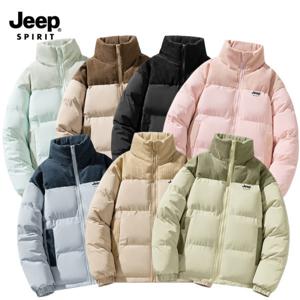 지프 JEEP SPIRIT 남녀공용 패딩 겨울 코듀로이 패딩 점퍼 남녀커플 패딩 JP23988