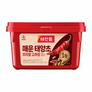 해찬들 매운 태양초 우리쌀 고추장 2kg