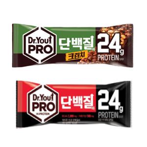 닥터유 프로 단백질바 70g x 16개 크런치 선택 저당 BCAA 아르기닌 운동 전 후 단백질 보충