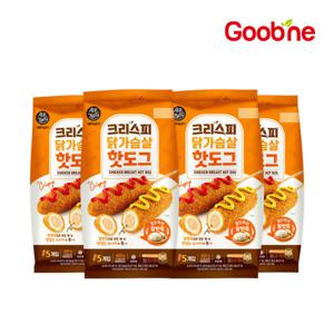 굽네 크리스피 닭가슴살 핫도그 80g 5입4봉(총20개)단백질 9g /MO52