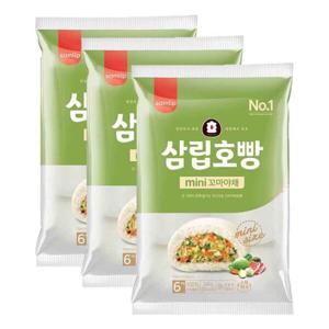 오티삼립냉동 야채꼬마호빵 6입(240g) 3개