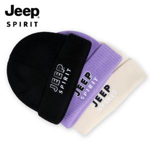 지프 JEEP SPIRIT 겨울 캐주얼 모자 두께 보온 커플용 털모자 비니 운동모 등산모 A0607