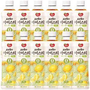 동원 보성홍차 아이스티 제로 레몬 500ml x 12개 / 음료수 제로칼로리