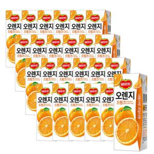 델몬트 오렌지 드링크 190ml 24팩 2박스(총 48팩)/과즙주스/주스/음료/과채음료