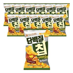 오리온 닥터유 단백질칩 버터구이오징어맛 60g 12개