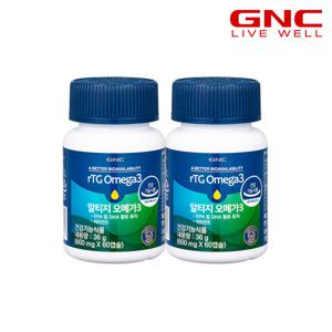 (현대hmall) GNC 알티지 오메가3 60캡슐 (1개월분) x 2병