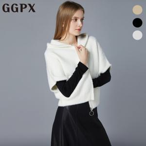 GGPX  숏 퍼 반팔 후드 집업 니트 가디건 (GOAKG060F)