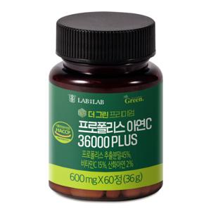 랩온랩 더 그린 프리미엄 프로폴리스 아연C 36000 플러스 600mg