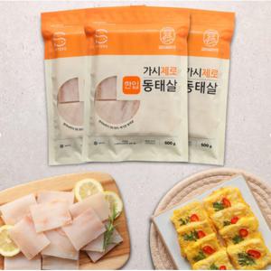 피터씨마켓 가시제로 한입동태살 500g 3팩 총 1.5kg