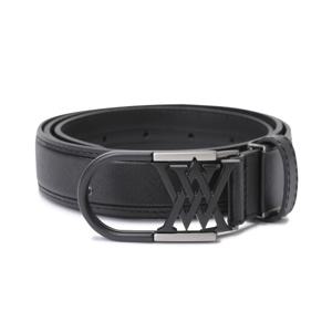 [어뉴골프] 여성 (W) ROUND BUCKLE BELT_BK