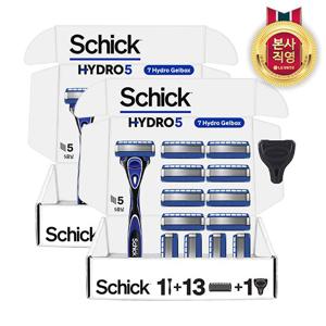 [신제품]쉬크 하이드로5오리지널날13입+면도기+커버1*2