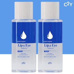 C2Y 퓨어 아쿠아 대용량 립앤아이 리무버 300ml 2개 눈시림 ZERO