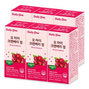 데일리원 오 마이 크랜베리 정 요로건강 500mg X 90정 6통