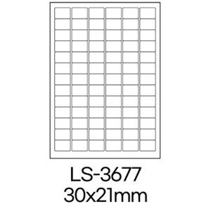 폼텍 라벨 LS-3677 100매 흰색 라벨지 A4 스티커 원형 제작 인쇄 바코드 우편 용지 폼택