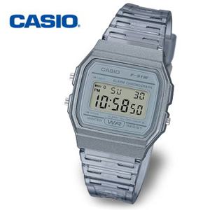 [정품] CASIO 카시오 투명 클리어 F-91WS-8D 공용 전자 손목시계