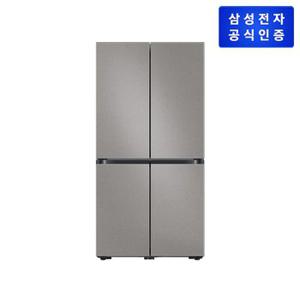 [삼성직배송/설치]  삼성 비스포크 4도어 냉장고 [RF85DB91F1CJDM] 바이브 다크 그레이