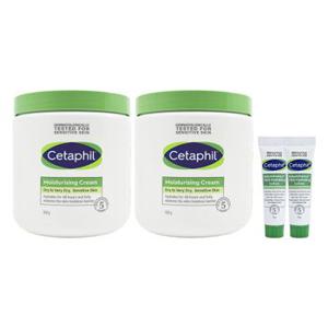 [Cetaphil] 세타필 모이스춰 라이징 크림 대용량 550g 2개+로션14g 2개