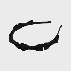 [핑크파인애플]RIBBON BUNDLE HAIRBAND_BLACK