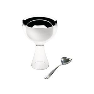 [Alessi]알레시 러브 아이스크림볼 스푼세트_화이트/아이스크림컵 / AMMI01S I