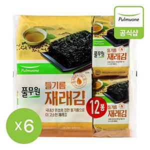 [풀무원] 풀재래도시락김 12봉 60g 6개