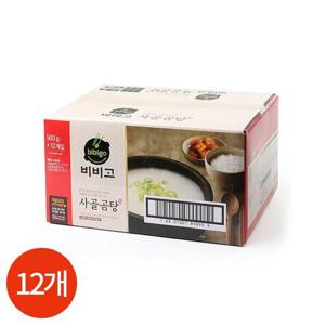 갤러리아_CJ 비비고 사골곰탕 진 500g x 12개