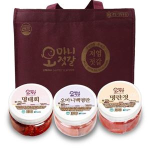 [오마니젓갈] 명품 오마니세트 3호 (명란젓+백명란+명태회/각350g)