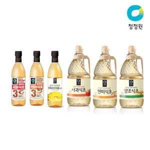 청정원 식초(현미/사과/파인애플/양조) 4종 골라담기