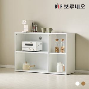 [착불]보루네오키첸 1200 2단 오픈 주방 수납장 깊은