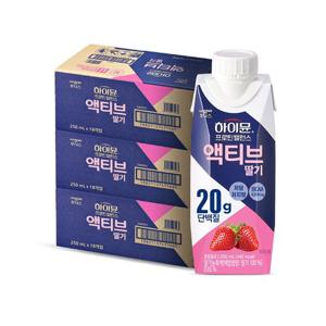 하이뮨 프로틴 밸런스 액티브 딸기(250ml*18입) 3박스