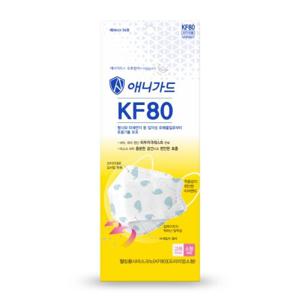 [애니가드] 웰빙황사마스크뉴[KF80](프리미엄소형) 고래 120매(3매입*40개)