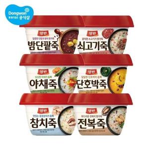 [동원]양반죽 285g x 12개/전복+야채+쇠고기+밤단팥+호박+참치 각 2개씩