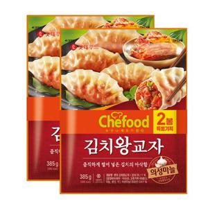 [푸른들마켓][롯데] 쉐푸드김치왕교자385gx2