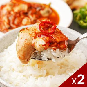 [물맛남] 통영 굴 밥도둑 생굴무침 500g x 2통 (총1kg)