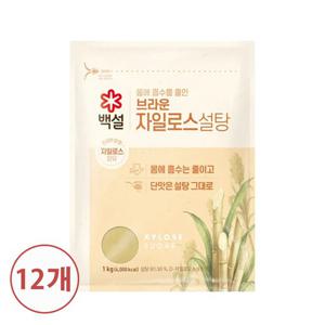 [CJ]백설 브라운 자일로스설탕 1kg X 12개