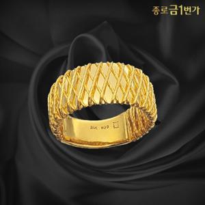 [종로금1번가] 여자 순금 반지 다이아세미  3.75g 99.9