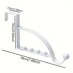 TEMU 스테인리스 스틸 문걸이 후크 - 옷, 수건 등 다양한 용도의 다기능 침실 수납 행거
