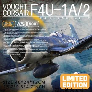 TEMU 5001번 마법 공장 1/48 보트 콜세어 F4U-1A/2 듀얼 콤보 키트: 한정판 플라스틱 모형 비행기 세트