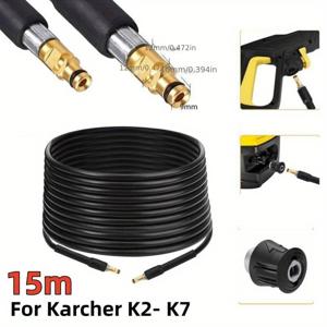 TEMU 1pc 고압 세척용 물 호스 연장 호스 Karcher K2 K3 K4 K5 K7 시리즈 고압 세척기용, 15m