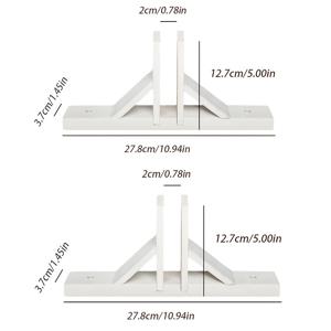 TEMU [2개의 나무 울타리 지지대] 2-팩 다기능 나무 지지대, 울타리 패널, 크리스마스 트리 둘레, 프라이버시 스크린 홀더, 야외 잔디 펜싱 액세서리용 견고한 나무 삼각형 받침대