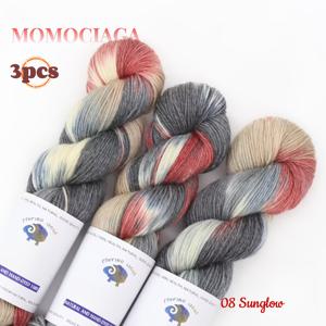 TEMU 3pcs MOMOCIAGA 손수염색 실, 100% 울, 50% 캐시미어, 20% 폴리에스터 블렌드, 얼룩덜룩 & 옴브레 실, 270m/885ft, 100g, 스카프, 담요, 스웨터, 모자, 장갑, 양말 뜨기에 적합|뜨개실