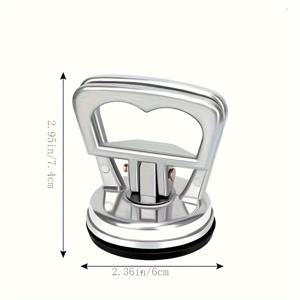 TEMU 인체공학적 손잡이가 있는 알루미늄 차량 구멍 제거기 - 자동차 차체 수리, 무도장 구멍 제거기, 유리, 타일 등에 사용할 수 있는 다용도 흡착 컵 리프터 - 튼튼한 금속 풀 볼트, 밀폐된 고무 흡착 컵 포함