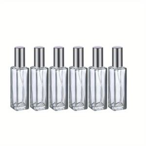 TEMU 6개 세트 리필 가능한 유리 향수 분무기 세트 - 5ml, 10ml, 20ml - 여행 및 이동 중 향기 적용을 위한 누수 방지 미세 미스트 스프레이 병|향수