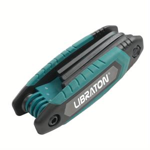 TEMU 8개 LIBRATON 알렌 렌치 세트 - 헤비 듀티, 크롬 바나듐 스틸, 접이식 디자인, 크기 1.5mm-8mm, 미터법 & 표준, 양궁 및 자전거 유지 보수용, 내구성 및 휴대성, 다양한 용도에 이상적