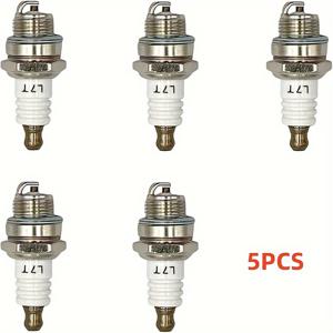 TEMU [빠른 도착] 2-스트로크 엔진용 L7T 스파크 플러그 5/10개 - Husqvarna 전기톱, 잔디 깎기, 트리머 등과 호환 - 33CC부터 52CC까지 적합