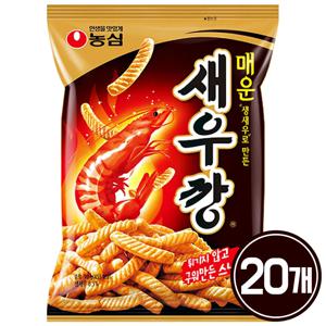 농심 매운 새우깡 90g 20개