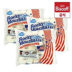 로투스 록키마운틴 마시멜로우 레귤러 화이트 150g x 3개 / 마시멜로 캠핑간식 캠핑음식 불멍 간식