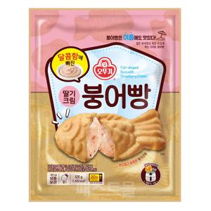 오뚜기 겉바속차 딸기크림 붕어빵 520g