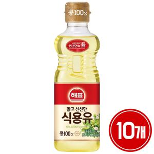 해표 식용유 콩기름 500ml 10개